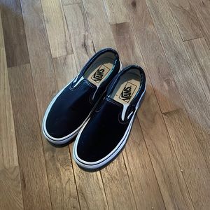 Black slip on Vans